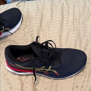 ASICS Men's Navy and Red Gel Cumulus Size 12